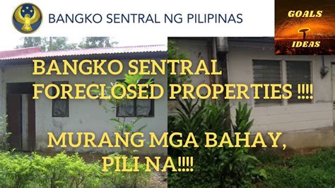 banko sentral foreclosed properties